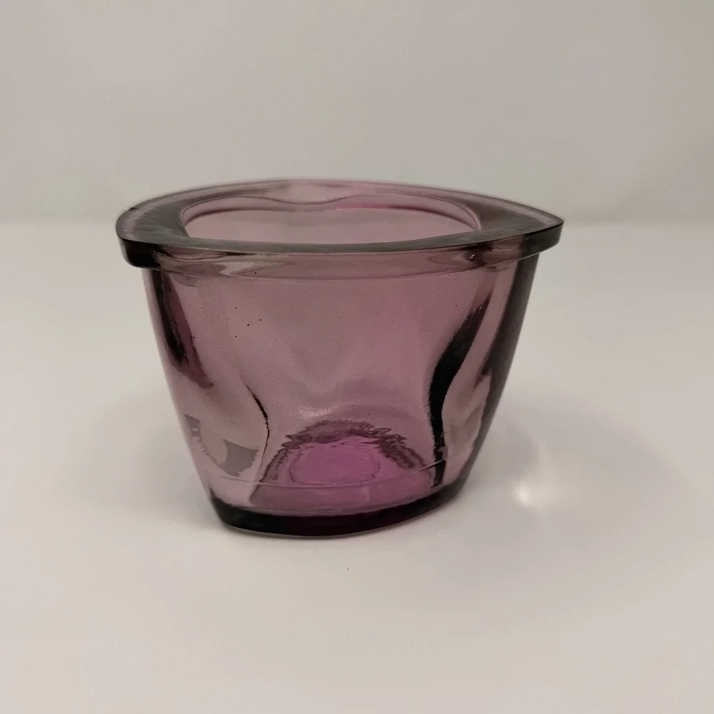 Vtg Vidrios San Miguel Spain Amethyst‎ Recycled Decorative Glass 3.75